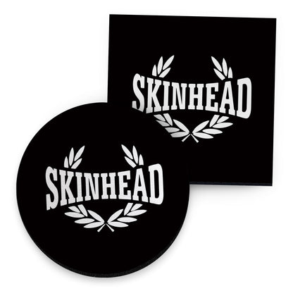 Skinhead - Laurel Leaf - Drinks Coaster - Round or Square
