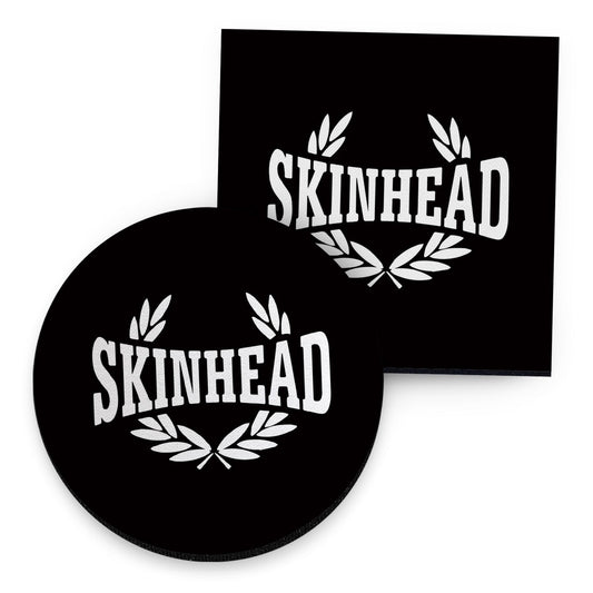 Skinhead - Laurel Leaf - Drinks Coaster - Round or Square