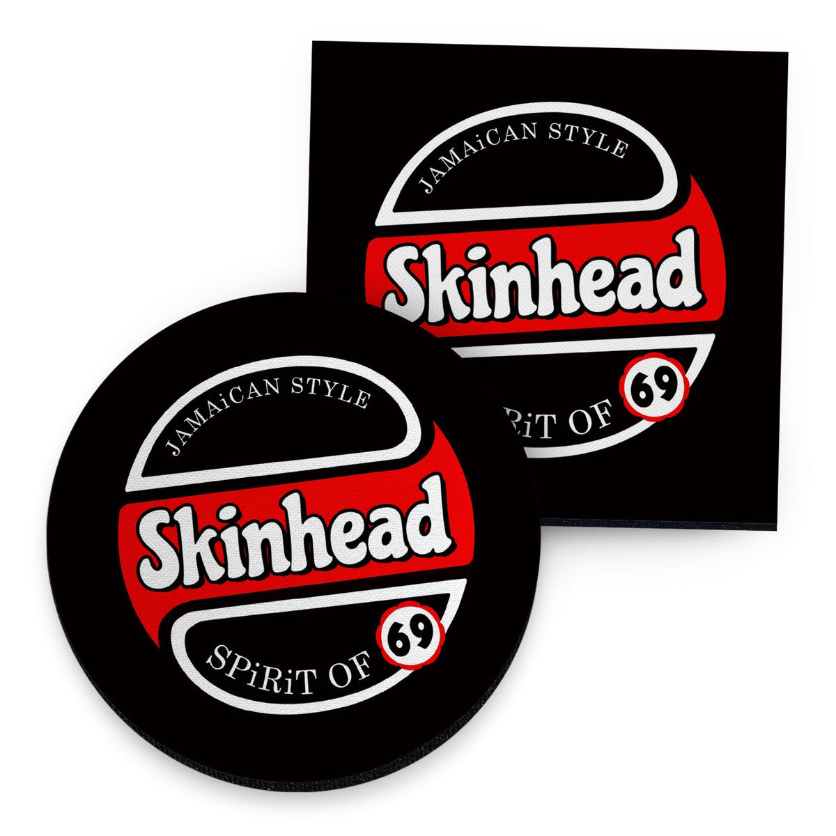 Skinhead - Spirit Of 69 - Drinks Coaster - Round or Square