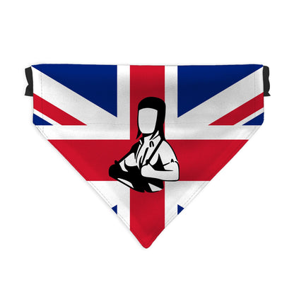 Skinhead Girl Union Jack - Dog Bandana - 4 Sizes