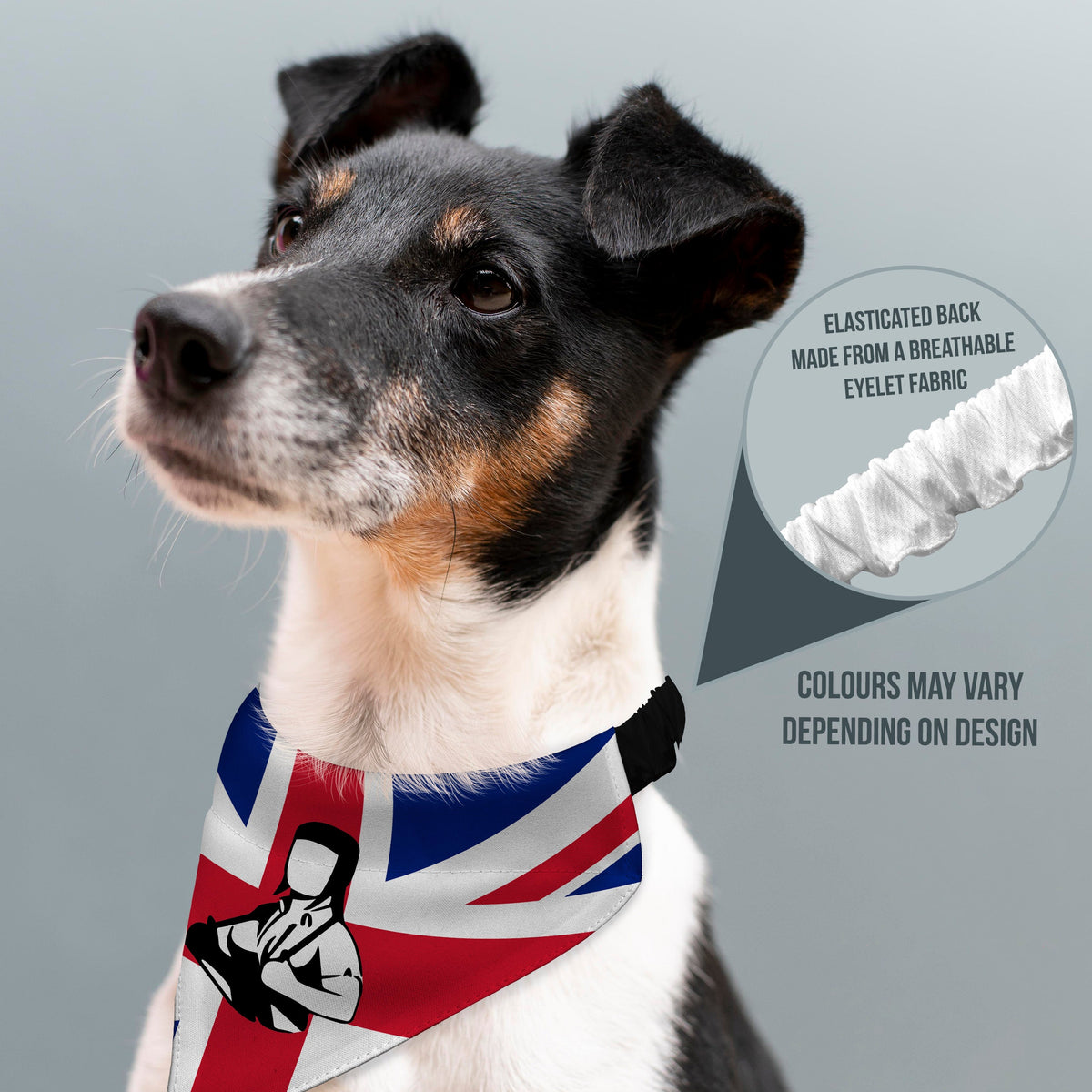 Skinhead Girl Union Jack - Dog Bandana - 4 Sizes