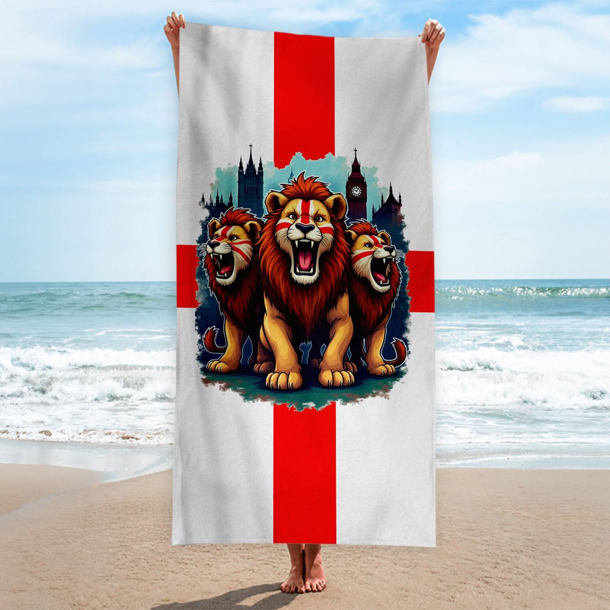 England - St George's Lions - Beach Towel