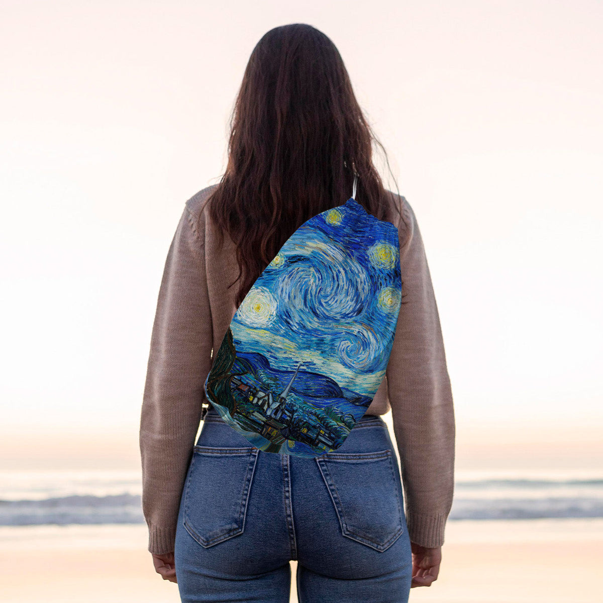 Starry Night - Drawstring Duffle bag