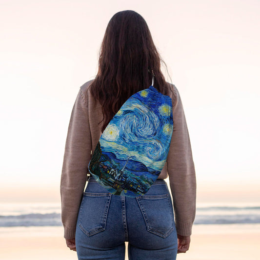 Starry Night - Drawstring Duffle bag