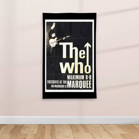 1960's Retro British Rock Music poster - Textile Poster