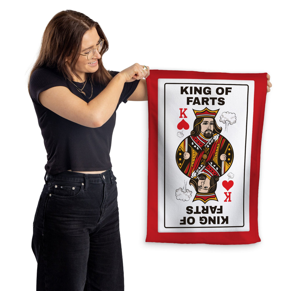 King of Farts - Microfibre Tea Towel