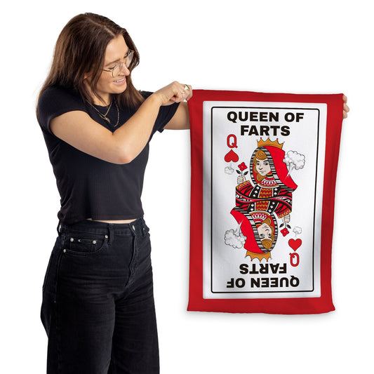 Queen of Farts - Microfibre Tea Towel
