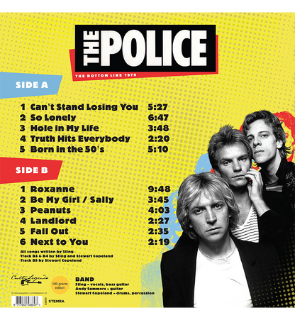The Police – The Bottom Line 1979 (12-Inch Album on 180g Vinyl)
