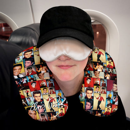 Elvis - Colour or B&W Travel Neck Pillow