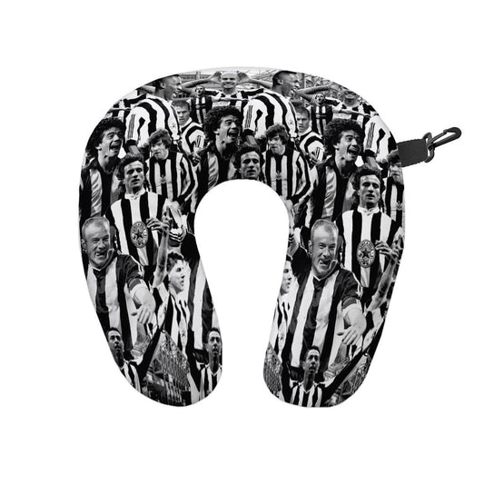 Newcastle Montage - Retro Football Travel Pillow