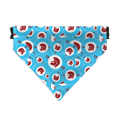 Trojan Claret & Blue - Dog Bandana - 4 Sizes
