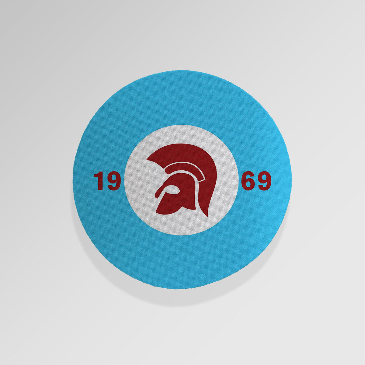 Trojan Claret & Blue - Drinks Coaster - Round or Square