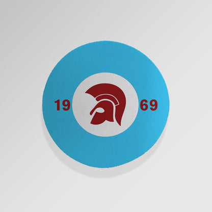 Trojan Claret & Blue - Drinks Coaster - Round or Square