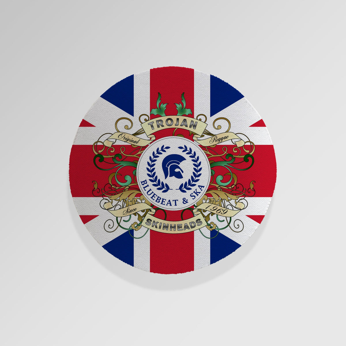Trojan Skinheads - Union Jack - Drinks Coaster - Round or Square