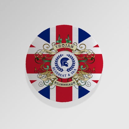 Trojan Skinheads - Union Jack - Drinks Coaster - Round or Square