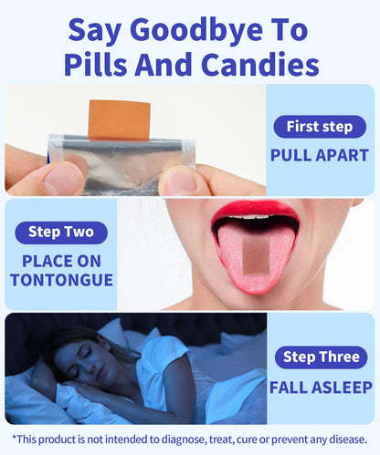 VLL Melatonin 5mg Oral Sleep Strips – Fast-Dissolving Sleep Aids (30 Count)