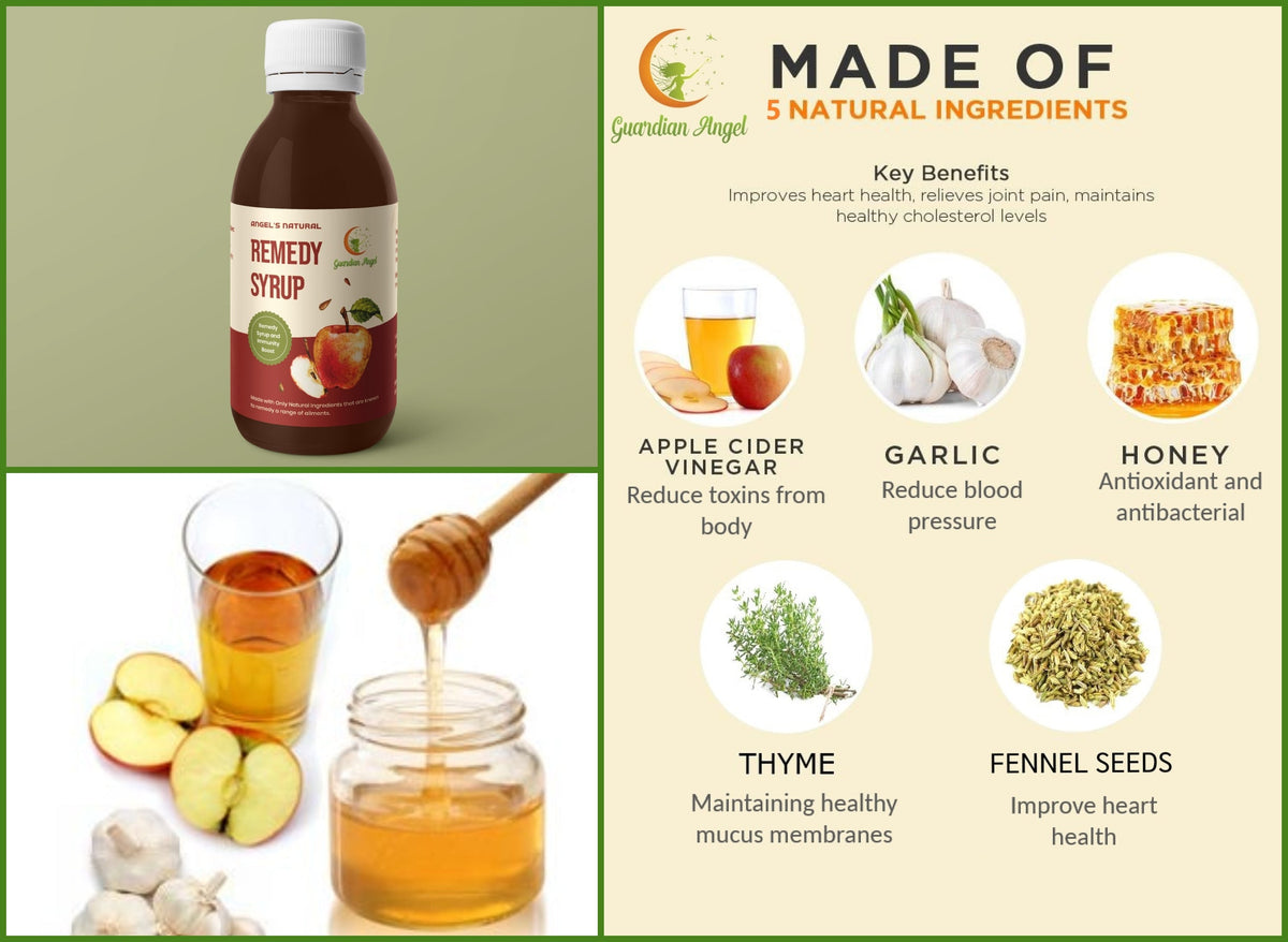 Angel's Natural Remedy Syrup - Vinegar, Garlic & Honey