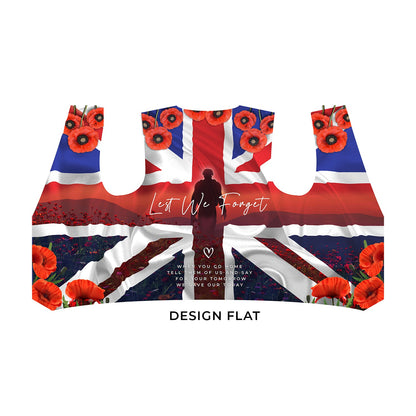 Remembrance - Sunset Poppy- Novelty Costume Fancy Dress Waistcoat ( 4 sizes available )