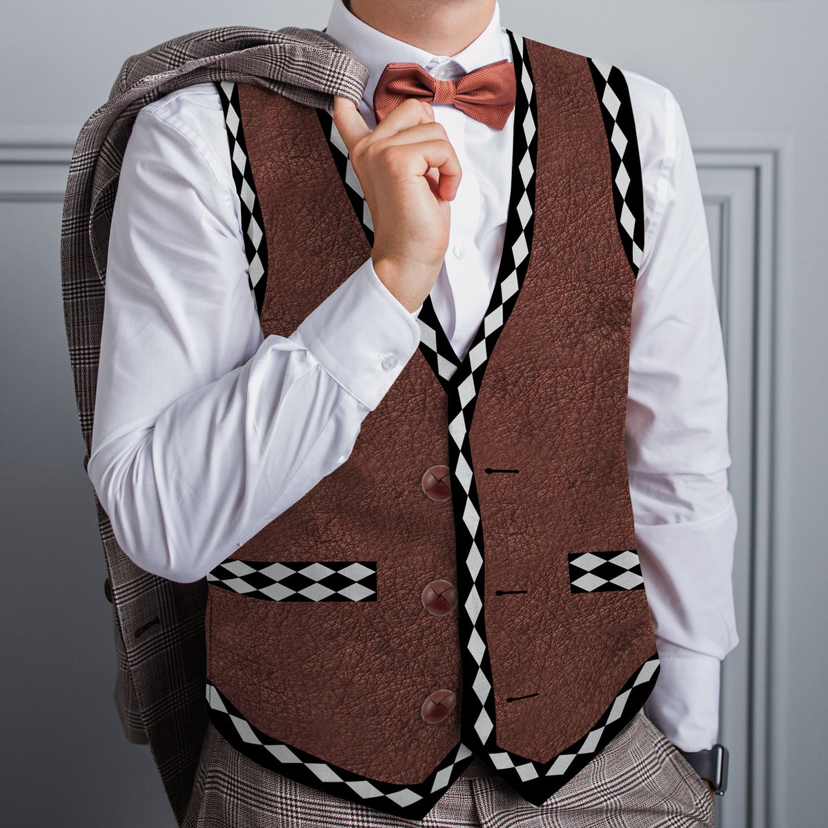 Warriors Biker - Novelty Costume Fancy Dress Waistcoat ( 4 sizes available )