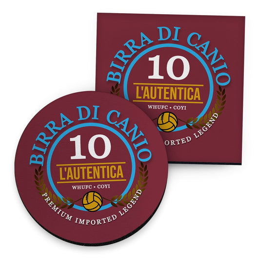 West Ham Di Canio - Football Coaster - Square Or Circle