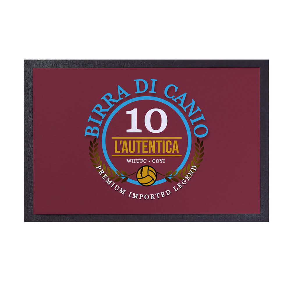 West Ham Di Canio  - Football Legends - Door Mat -60cm X 40cm