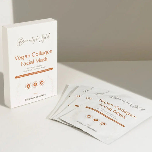 Raw Beauty Lab Vegan Collagen Face Masks | Box of 4