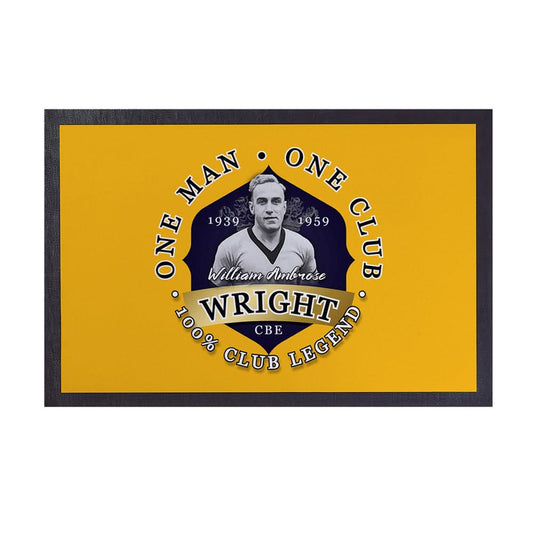 Wolverhampton Billy Wright  - Football Legends - Door Mat -60cm X 40cm