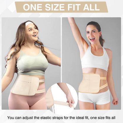 Organic Castor Oil 4 Piece Pack with a Body, a Neck & a Chest/Breast Wrap (Up to 40" Waist)