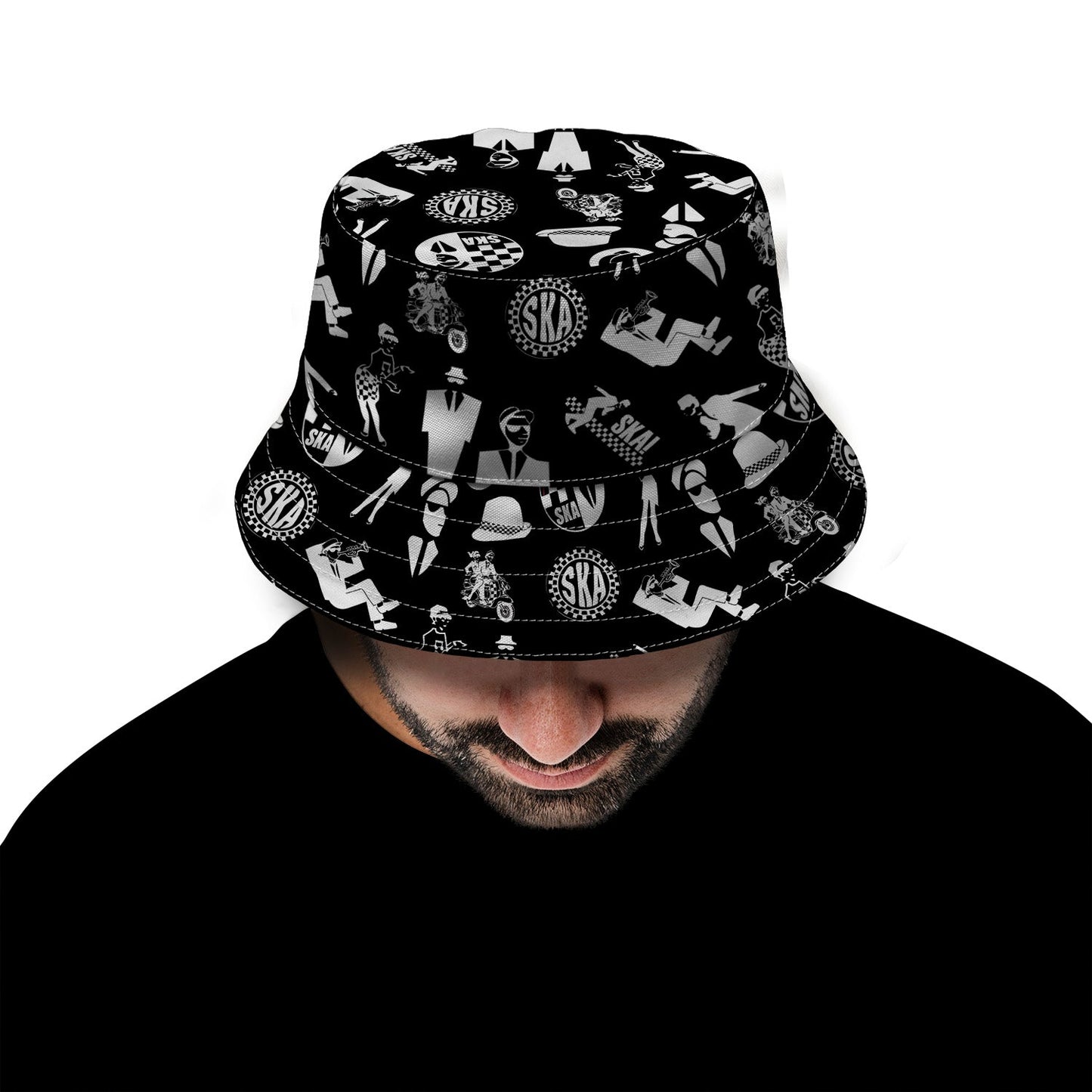 SKA Sticker Print Bucket Hat