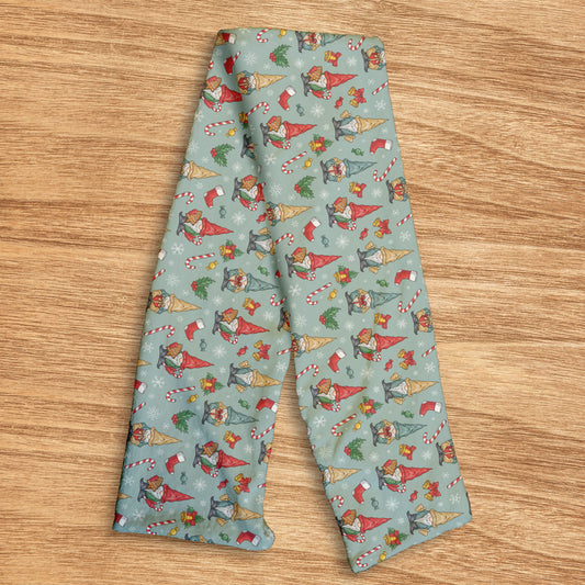 Christmas Gonks Pattern - Soft Fleece scarf