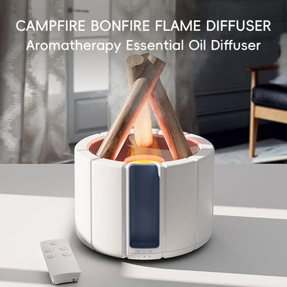 YALEDI Campfire Flame Diffuser 250ml – Remote, Auto Shut-Off, Night Light