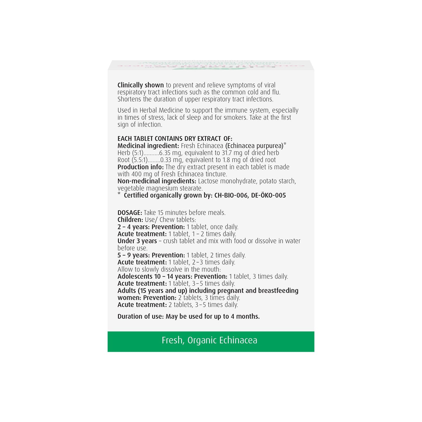 A Vogel Echinaforce 120 CT - Immune Support & Cold Relief
