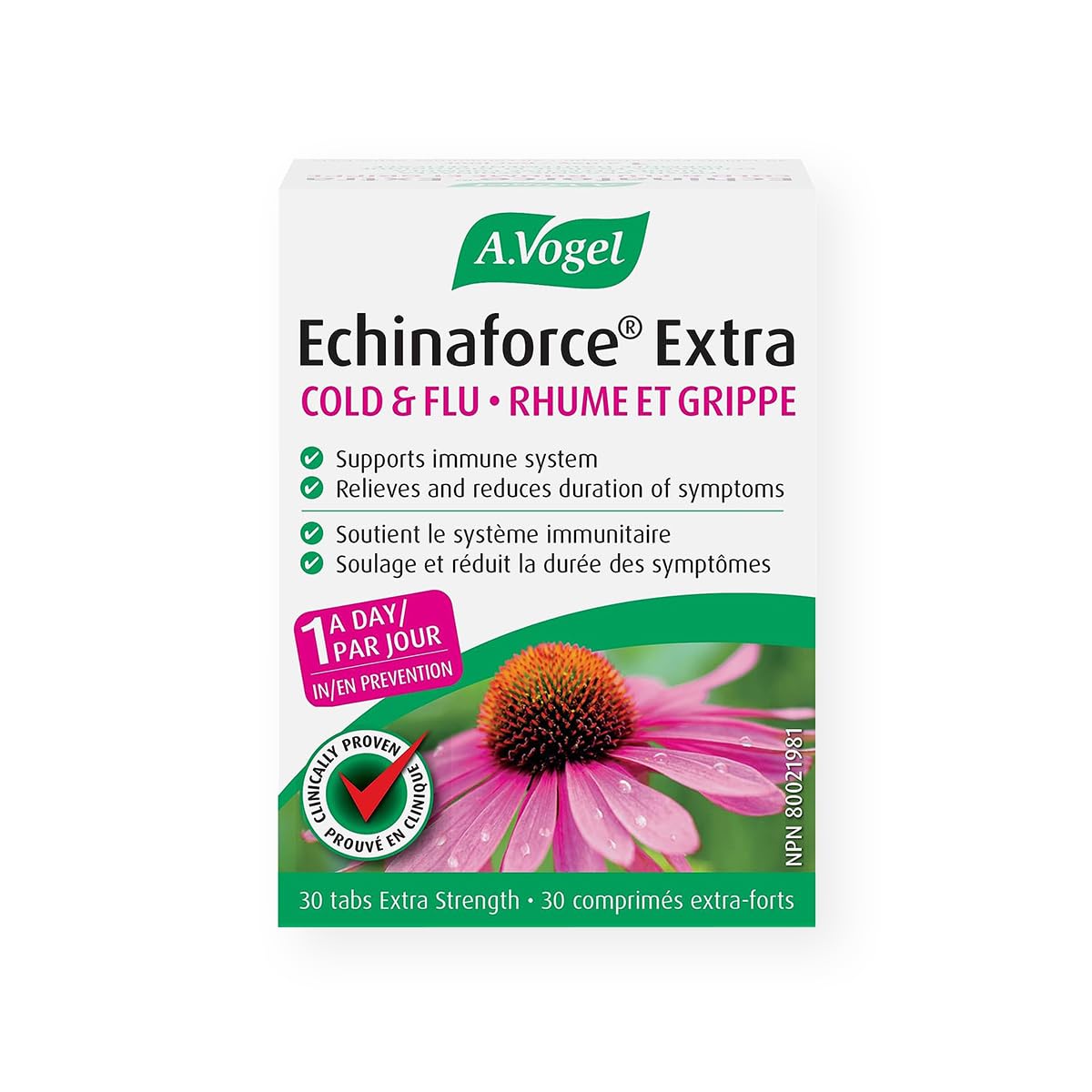 A.Vogel Echinaforce Extra Strength Echinacea Tablets 30 Ct – Immune Support