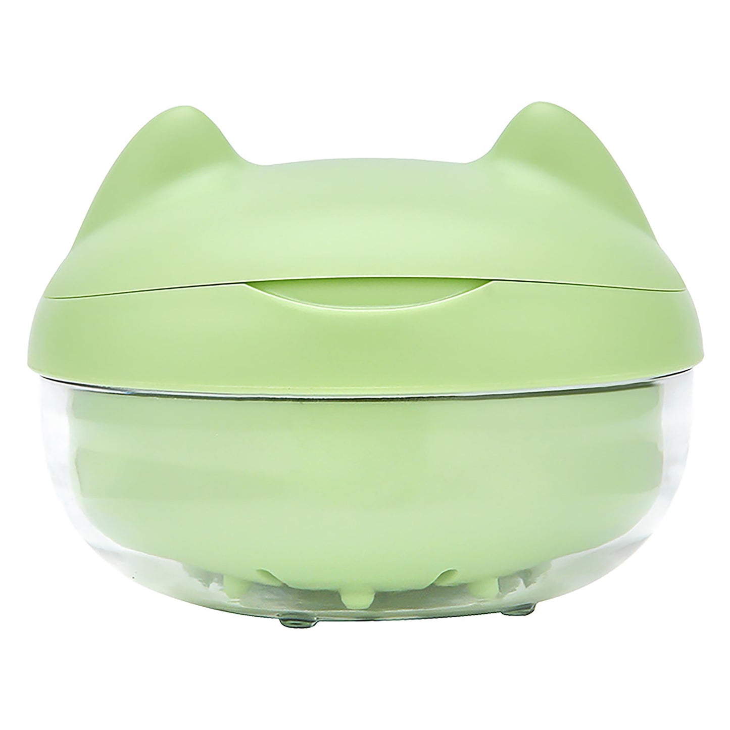 AARAINBOW Retainer Cleaner Case - Leak-Proof Denture Bath Box with Strainer Basket (Green)