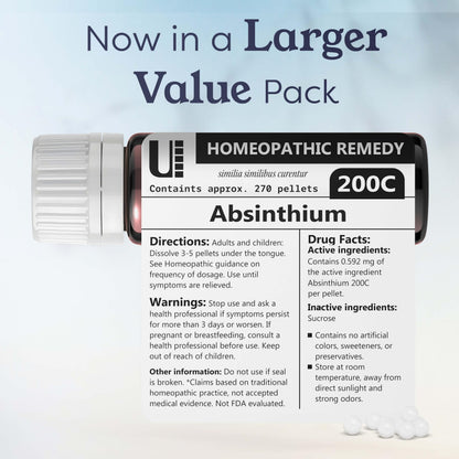Absinthium 200C Homeopathic Remedy – 270 Pellets | Urenus