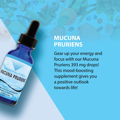 Absonutrix Mucuna Pruriens 393mg – Liquid, 4 oz, 300 Servings – Made in USA