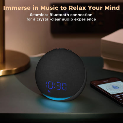 Acedeck Sound Machine Alarm Clock for Bedroom — 25 Sleep Sounds + Gentle Wake & Bluetooth Speaker
