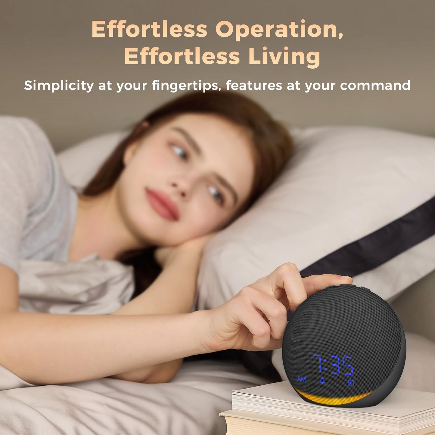 Acedeck Sound Machine Alarm Clock for Bedroom — 25 Sleep Sounds + Gentle Wake & Bluetooth Speaker