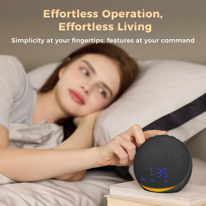 Acedeck Sound Machine Alarm Clock for Bedroom — 25 Sleep Sounds + Gentle Wake & Bluetooth Speaker