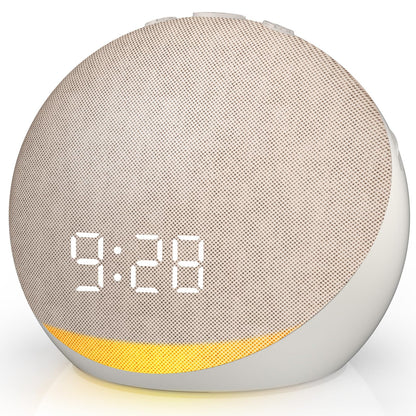 Acedeck Sound Machine Alarm Clock – 25 Sleep Sounds, Gentle Wake, Bluetooth Speaker, Putty