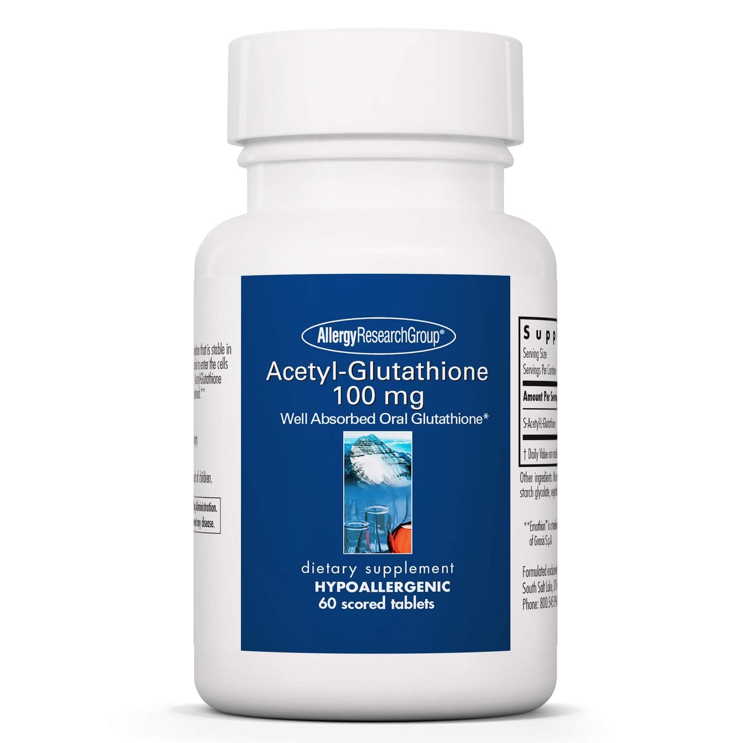 Allergy Research Group Acetyl-Glutathione 100 mg - Immune Support - 60 Count