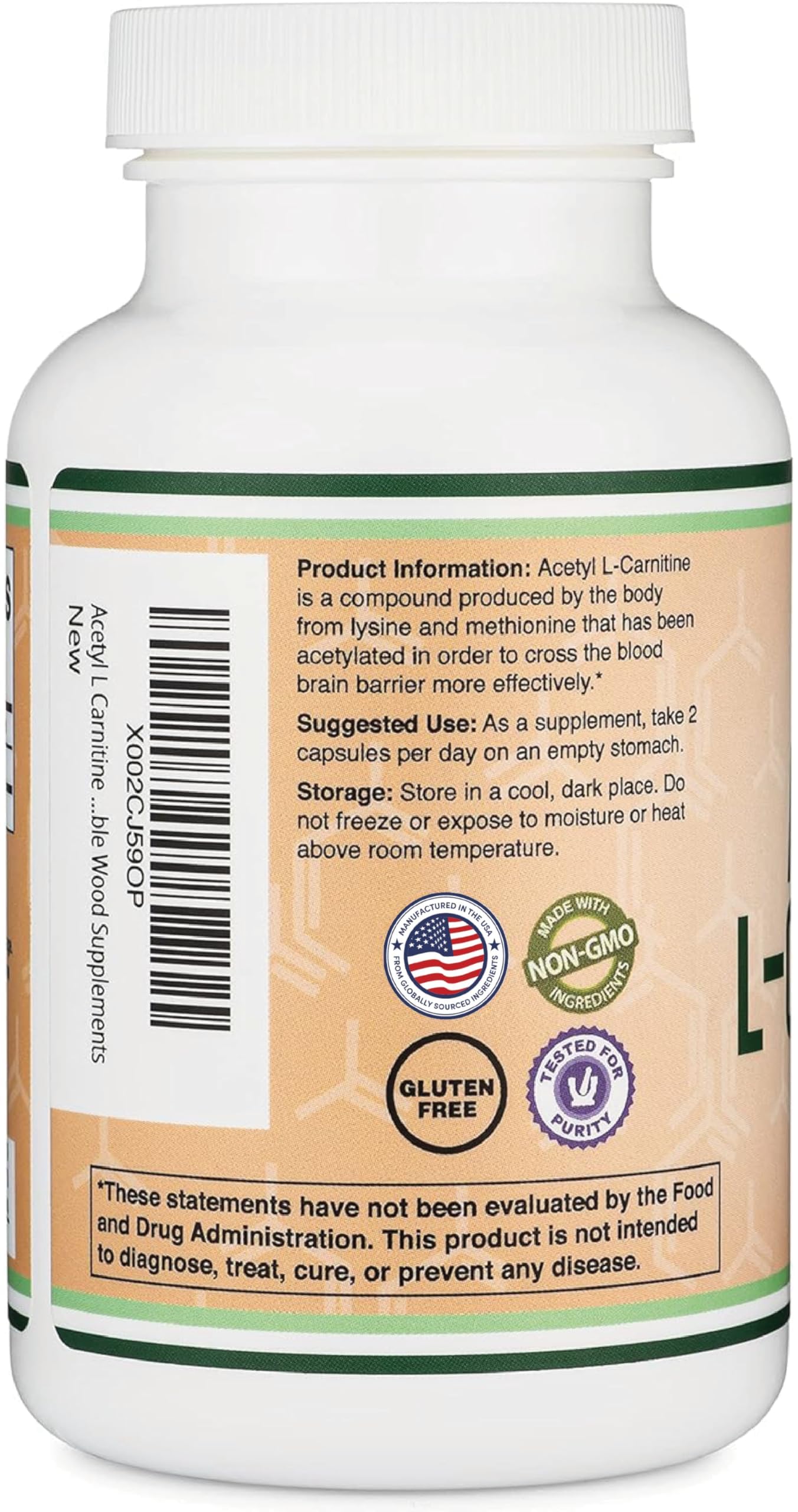 Acetyl L-Carnitine 1000mg – 150 Capsules | Brain Function & Endurance