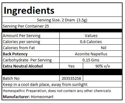 Aconite Napellus Homeopathy Pellets 1M Potency – Pack of 3 | HomeoMart