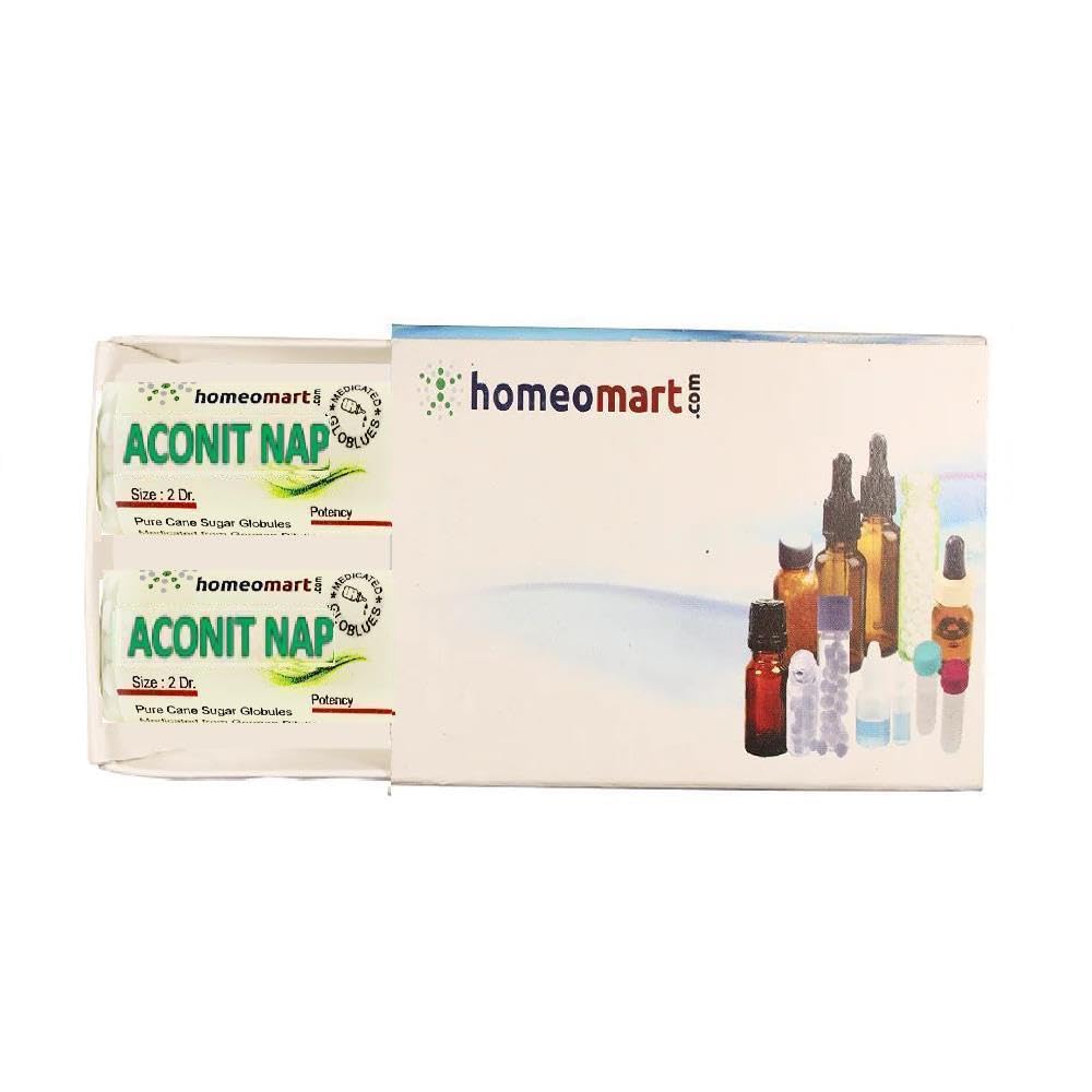 Aconite Napellus Homeopathy Pellets 1M Potency – Pack of 2 | HomeoMart