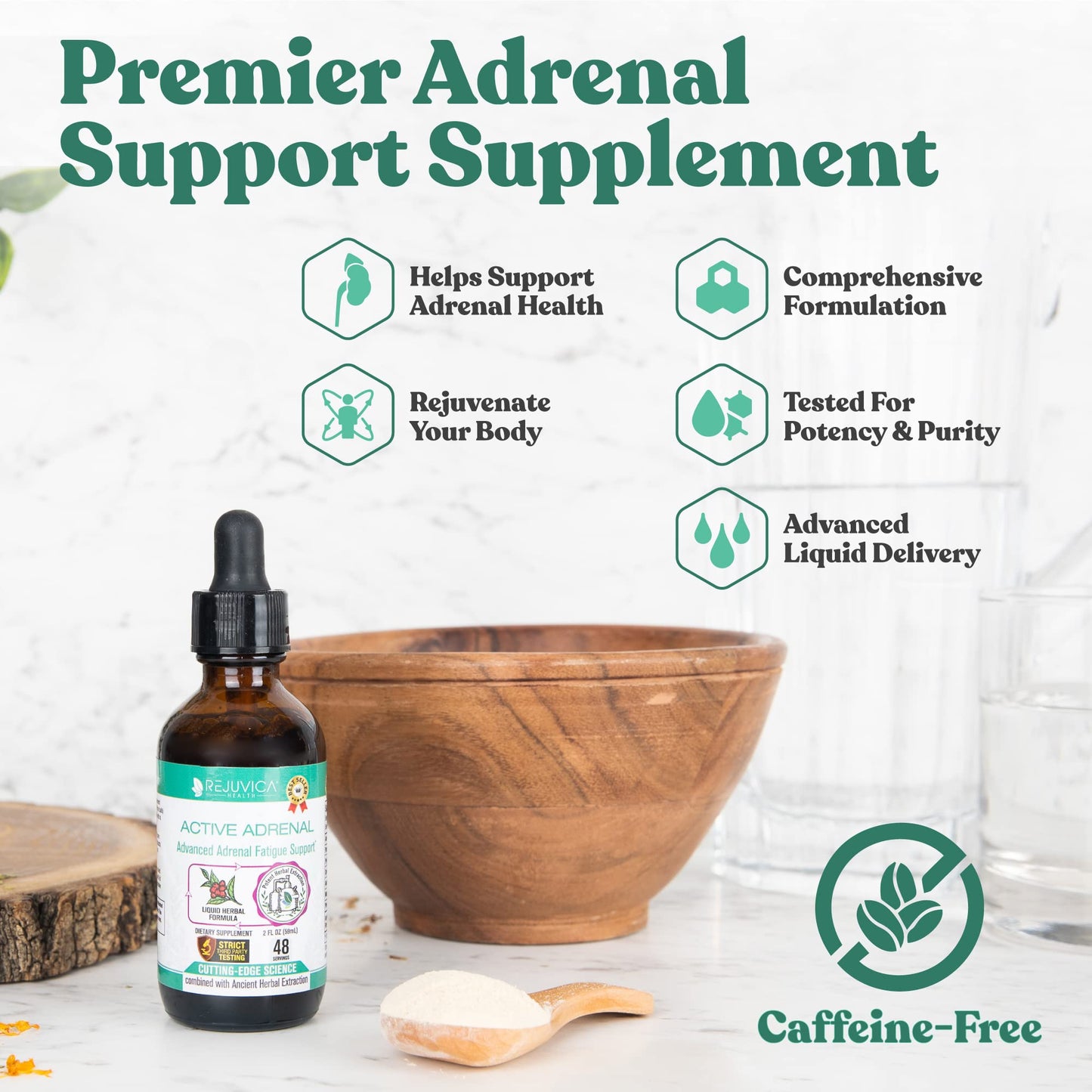 Rejuvica Health Active Adrenal - Advanced Adrenal Support Tincture