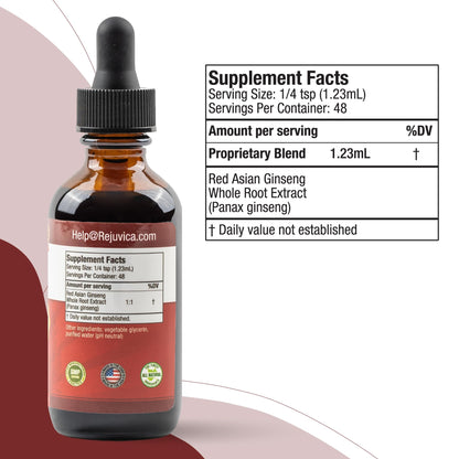 Active Ginseng Korean Red Panax Ginseng - 2x Absorption Liquid for Energy