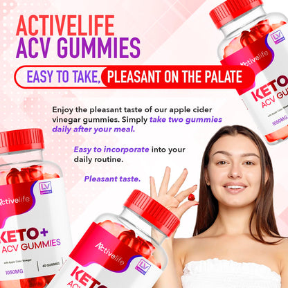 ActivLife Keto ACV Gummies (3 Pack) for Advanced Weight Loss