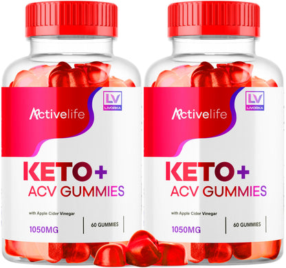 (2 Pack) ActivLife Keto ACV Gummies - Advanced Weight Loss