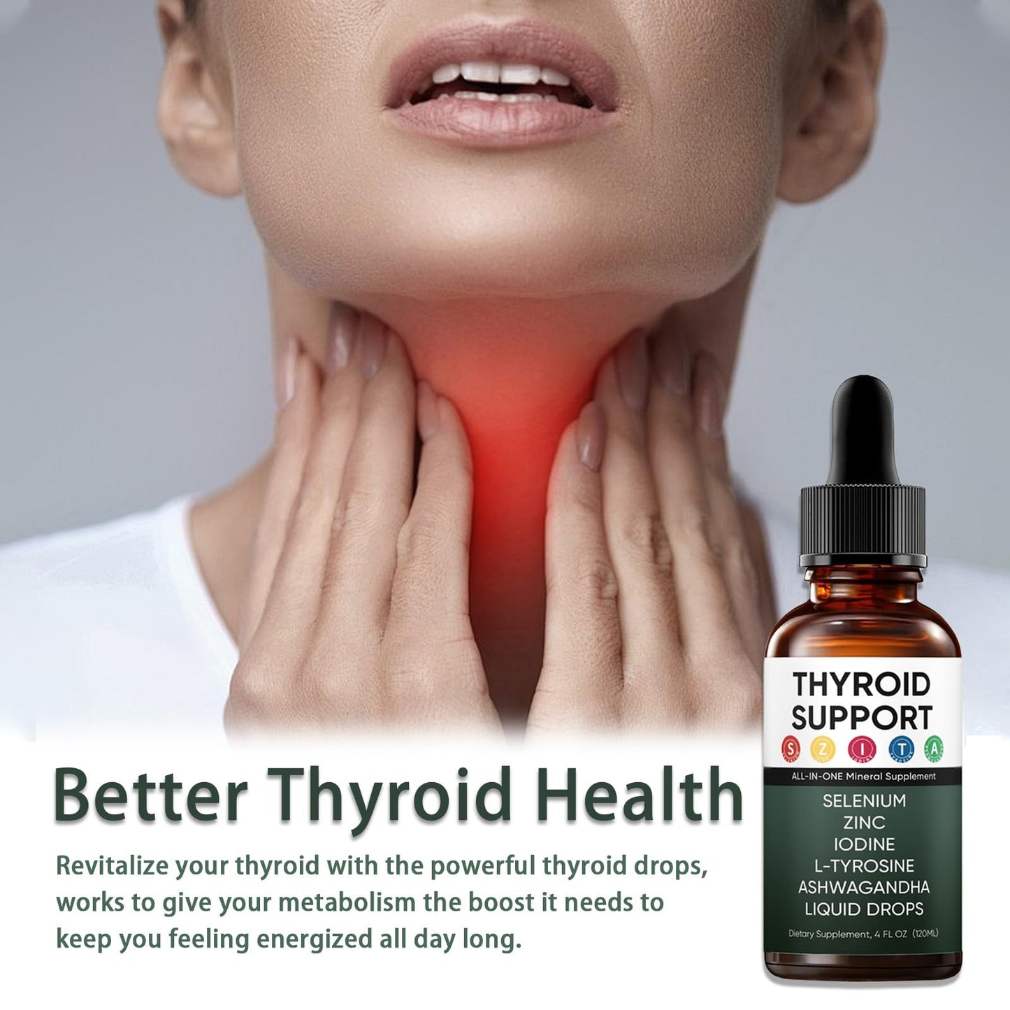 Actora Thyroid Support Liquid Drops – Berry Drop for Hormone Balance & Energy 120ml