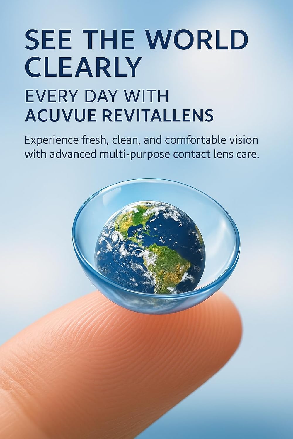 ACU vue Revita Contact Lens Solution – Multi-Purpose Disinfecting Solution for Soft Contact Lenses, Lens Case Included, 12.17 fl oz (360 ml), Pack of 2